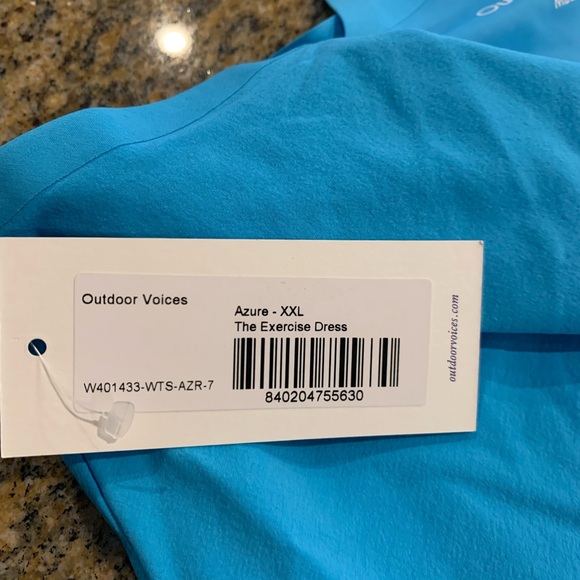 Outdoor Voices Exercise Dress Size XXL Azure - Picture 4 of 16